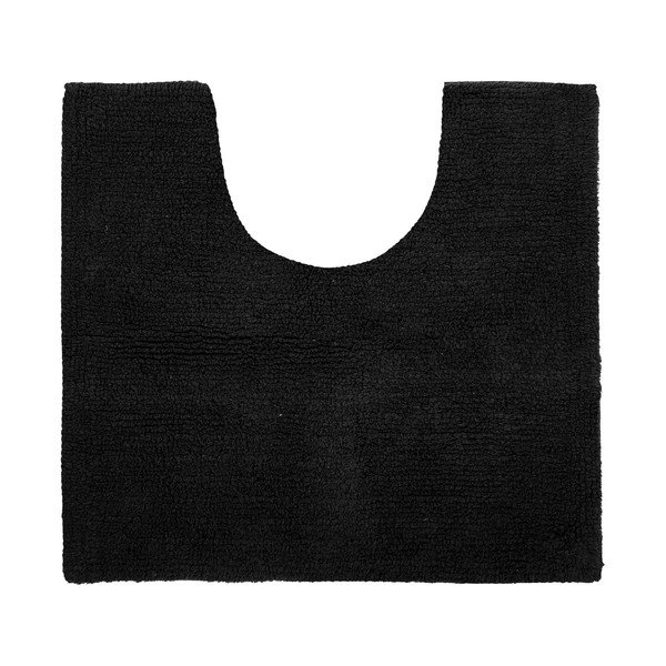 Czarny dywanik łazienkowy 50x45 cm Riva – Tiseco Home Studio