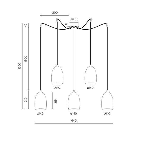 Lampa wisząca w kolorze złota Sotto Luce UME 5S-image-2