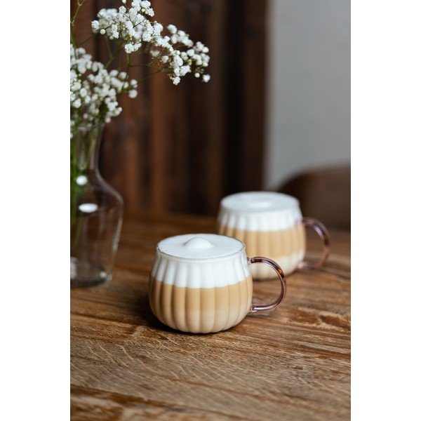 Kubki do cappuccino zestaw 2 szt. 350 ml Tulip – Vialli Design-image-1