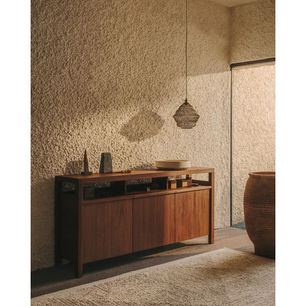 Lampa wisząca w kolorze złota z metalowym kloszem ø 30 cm Sarraco – Kave Home-image-2