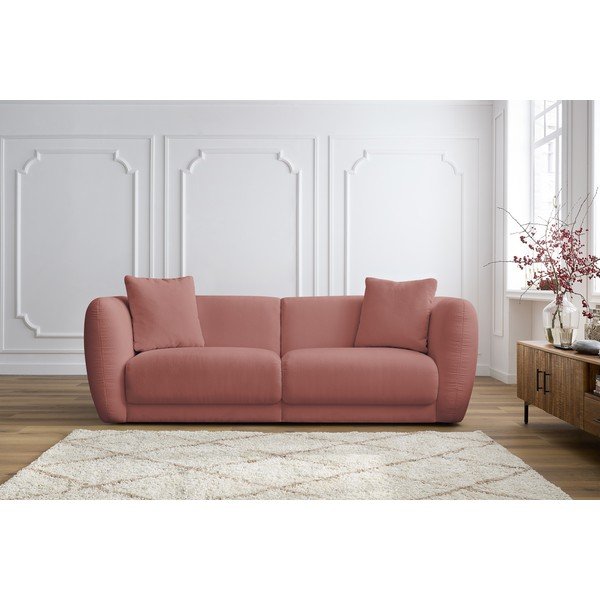 Różowa sofa 230 cm Bourbon – Bobochic Paris-image-1