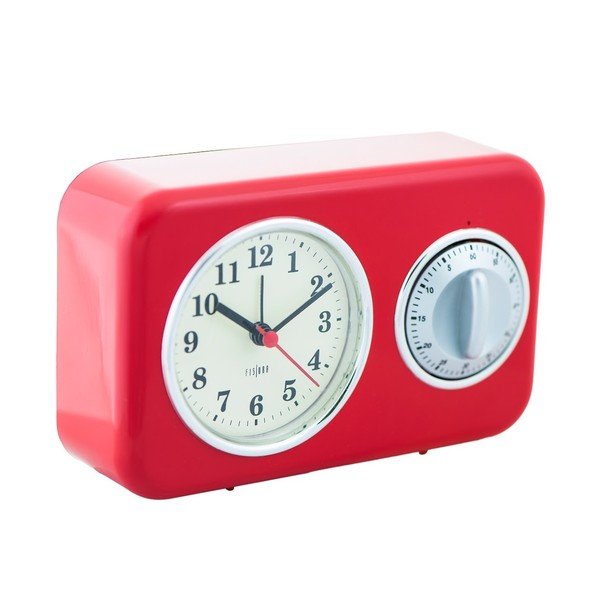 Zegarek kuchenny z minutnikiem Red Vintage-image-1