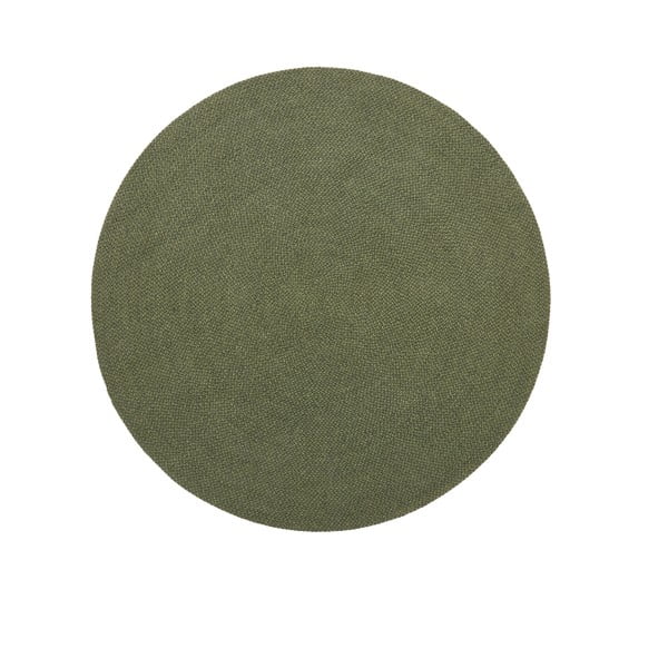 Zielony okrągły dywan odpowiedni na zewnątrz z włókien z recyklingu ø 200 cm Despas – Kave Home