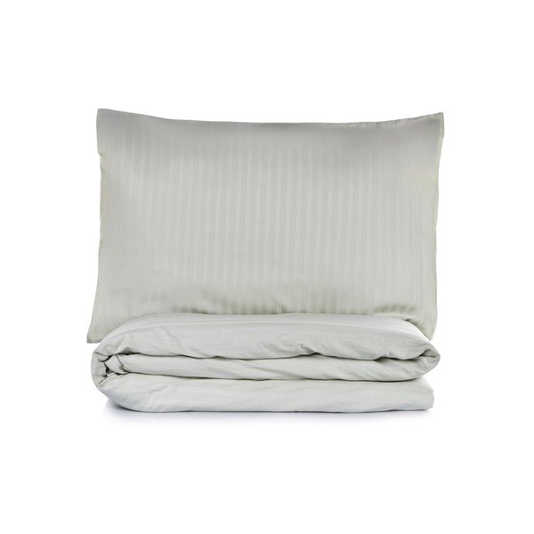 Szałwiowa pościel jednoosobowa 200x140 cm Stripe  – Mijolnir