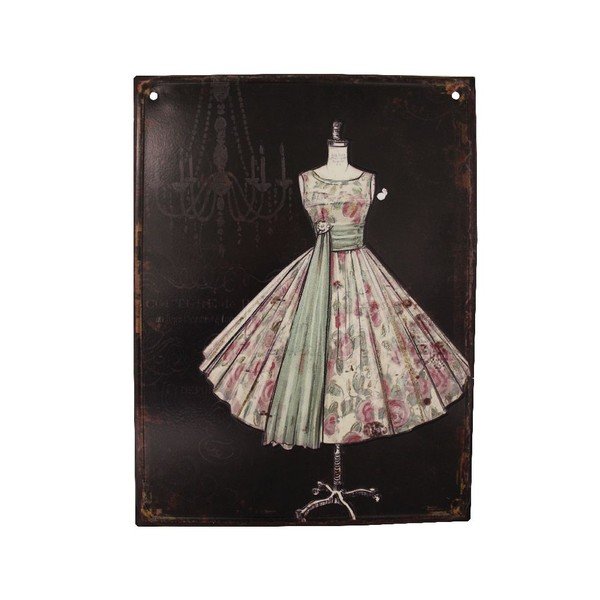 Tabliczka metalowa Antic Line Prom Dress
