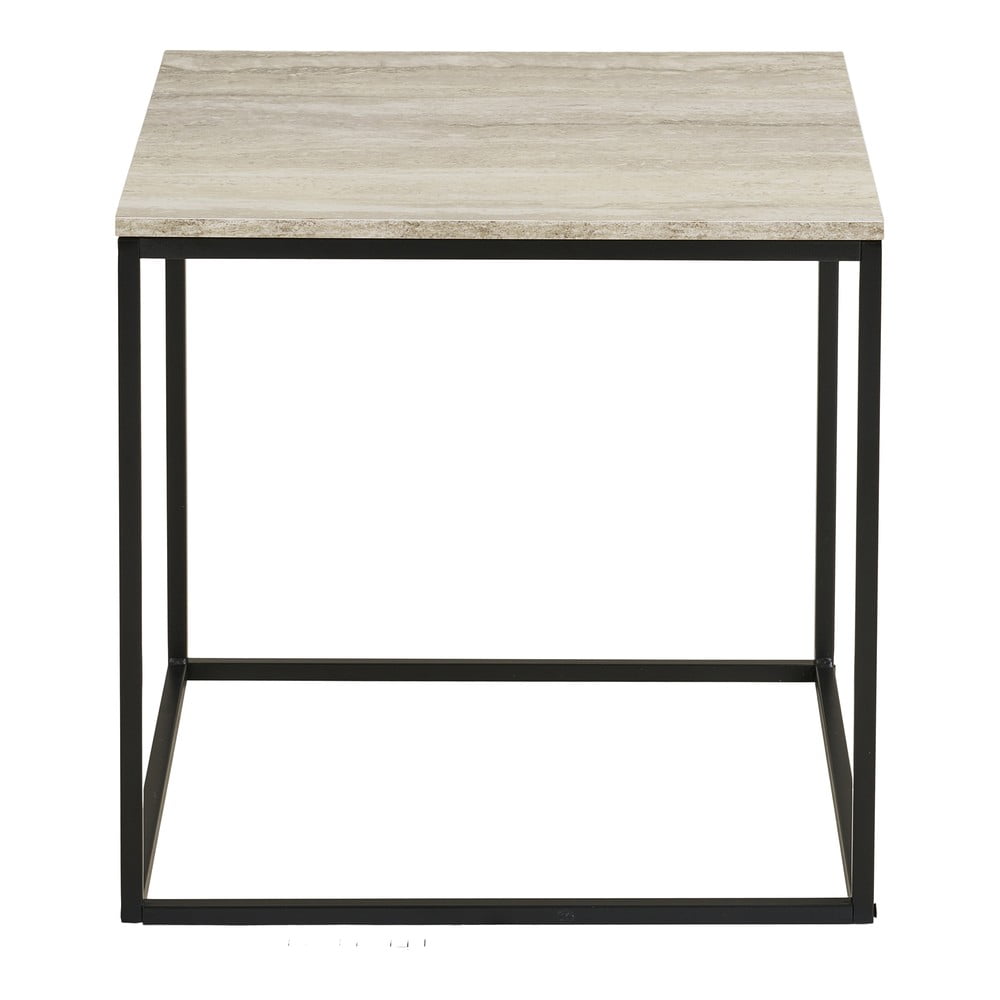 Stolik w dekorze kamienia 45x45 cm Vita – House Nordic (zdjęcie 3)