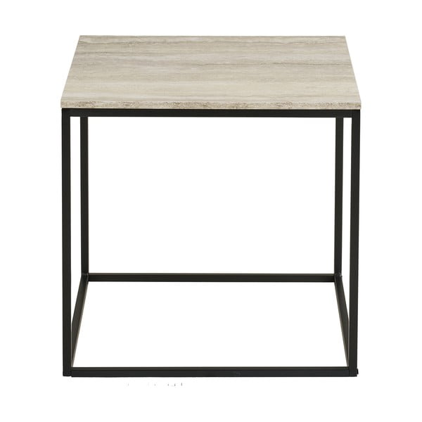 Stolik w dekorze kamienia 45x45 cm Vita – House Nordic-image-2