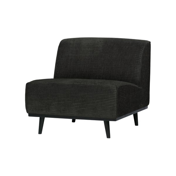 Ciemnoszary sztruksowy fotel BePureHome Statement-image-1