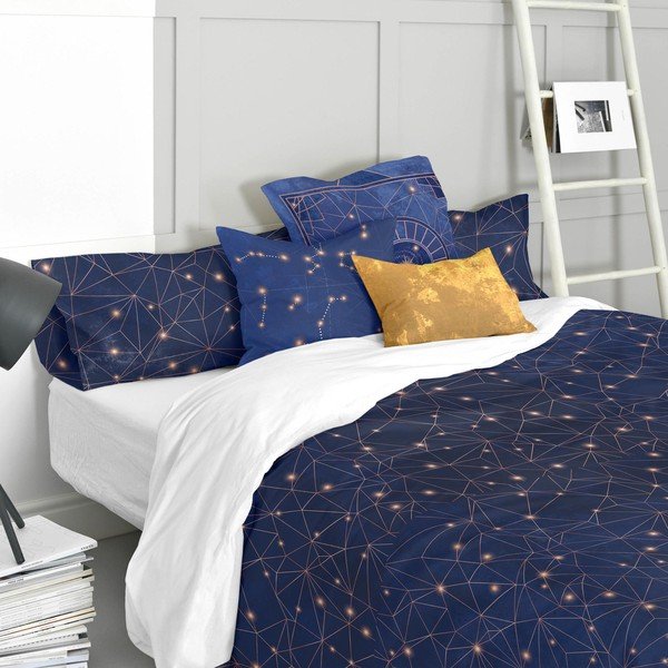 Bawełniana poszewka na poduszkę Blanc Deep Blue, 60x60 cm-image-1