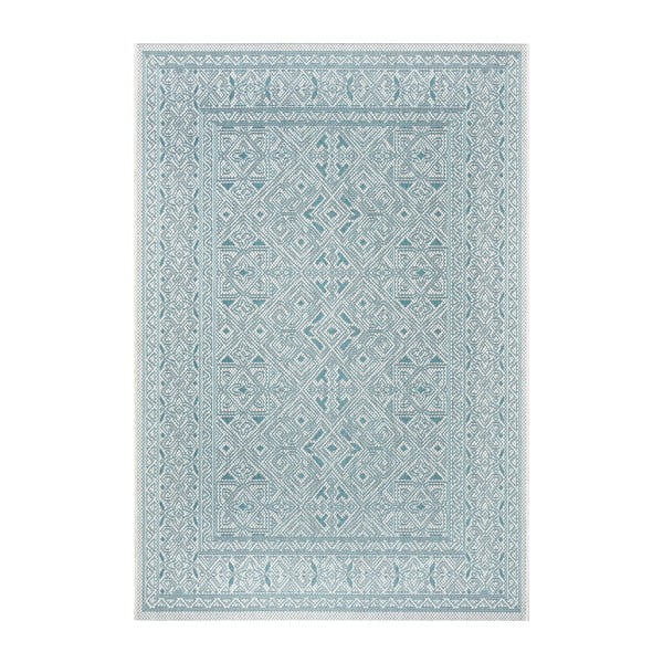 Turkusowo-beżowy dywan zewnętrzny NORTHRUGS Cuadrado, 160x230 cm