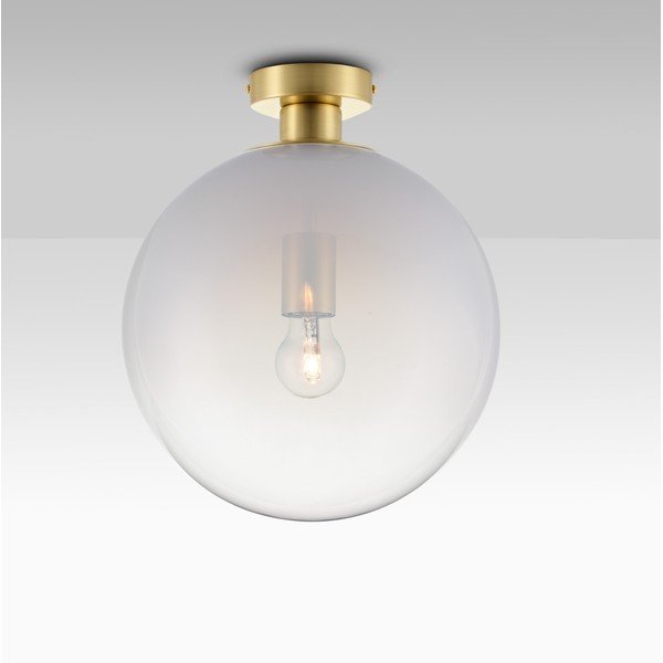 Biała/w kolorze złota szklana lampa sufitowa Vita – Nova Luce-image-1