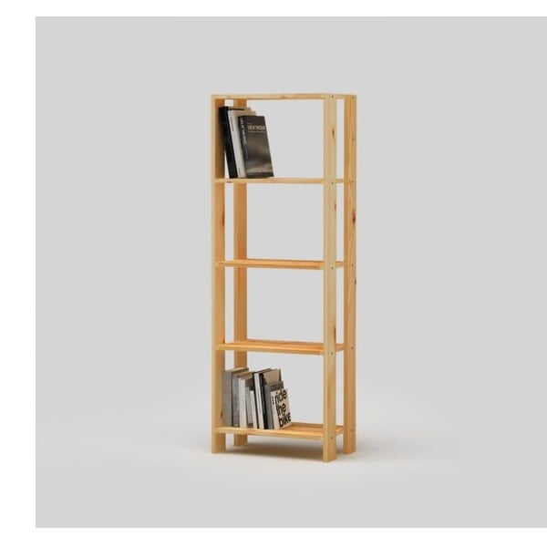 Biblioteczka z naturalnymi półkami Only Wood Brige 