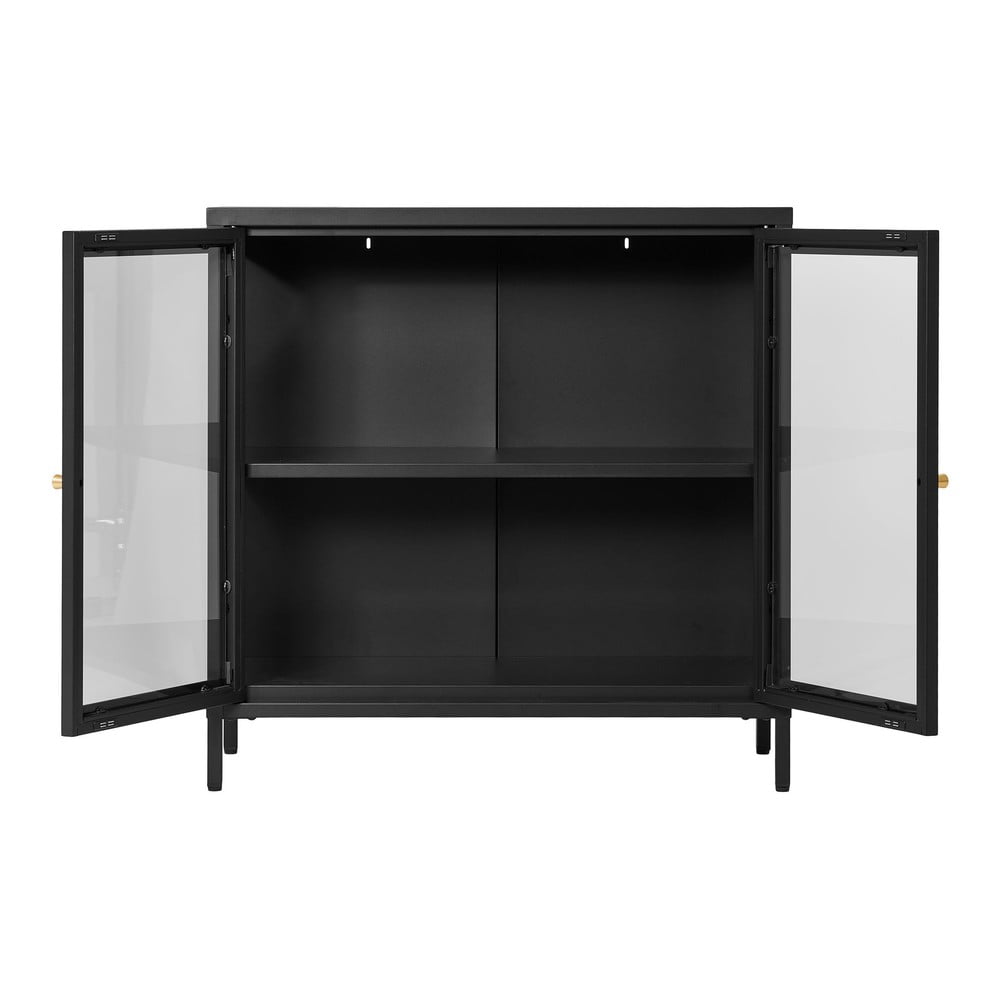 Czarna metalowa witryna 80x80 cm Dalby – House Nordic (zdjęcie 3)