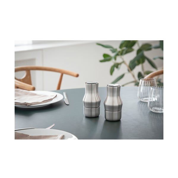 Młynek ze stali nierdzewnej w kolorze matowego srebra Dorotea – Gense-image-4