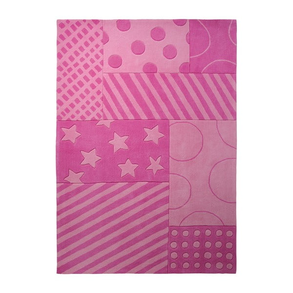 Dywan Esprit Stars Stripes Pink, 90x160 cm