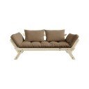 Sofa rozkładana z brązowym pokryciem Karup Design Bebop Natural/Mocca