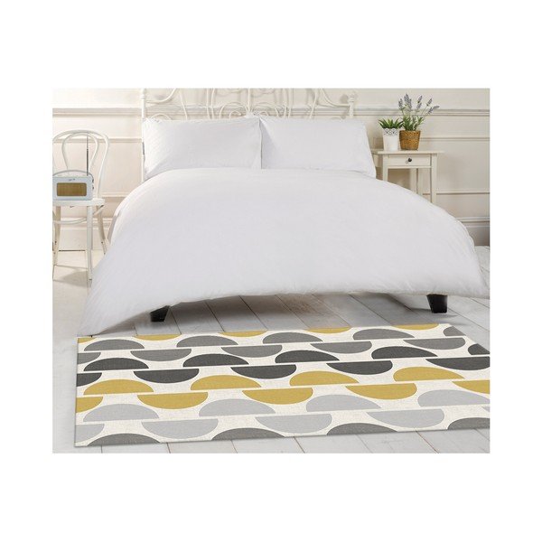 Szaro-żółty chodnik Floorita Halfmoon, 60x190 cm-image-4