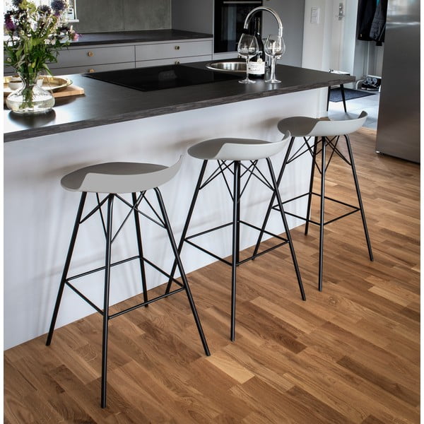 Szare hokery zestaw 2 szt. (wysokość siedziska 71 cm) Tori – Tenzo-image-1