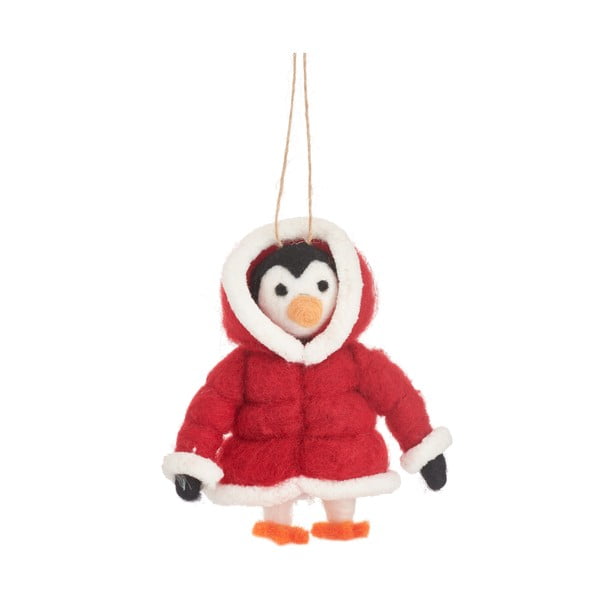 Wełniana ozdoba świąteczna Penguin – Sass & Belle