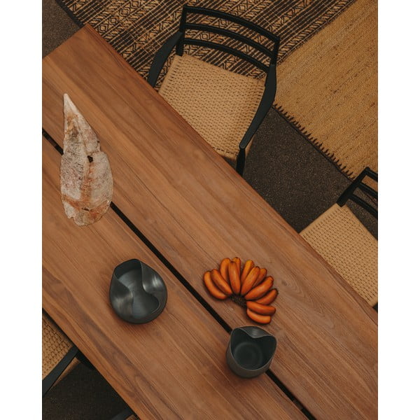 Stół z litego drewna tekowego 100x220 cm Sashi – Kave Home-image-3
