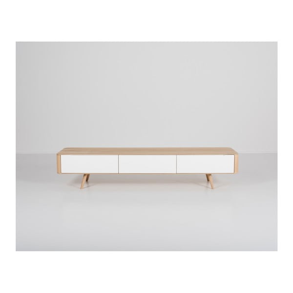 Dębowa szafka pod TV Gazzda Ena, 225 x 42 x 45 cm-image-4