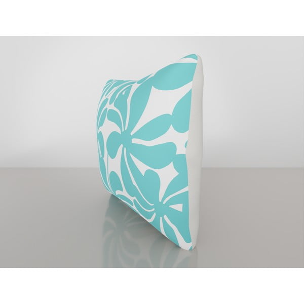 Turkusowo-biała poszewka na poduszkę Vitaus Jungle Paradiso, 43x43 cm-image-2