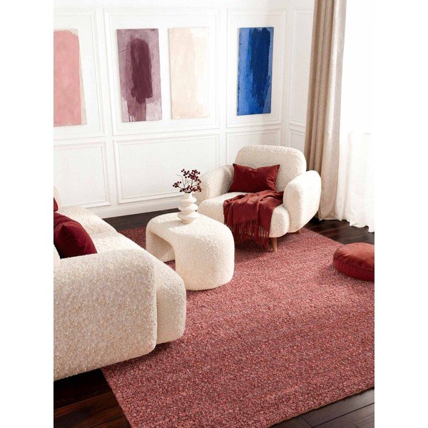 Ciemnoróżowy dywan z materiału bouclé tkany ręcznie 160x230 cm Notting Hill Portobello – Ted Baker-image-2