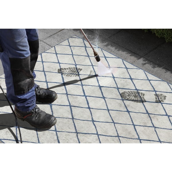 Niebieski dywan dwustronny odpowiedni na zewnątrz NORTHRUGS Malaga, 120x170 cm-image-1