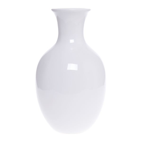 Biały wazon ceramiczny Ewax Tulip, wys. 20 cm