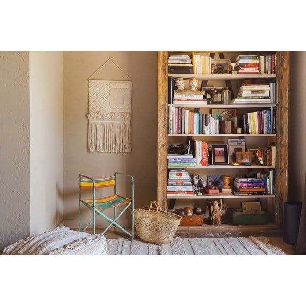 Jasnoszaro-kremowy bawełniany dywan tkany ręcznie odpowiedni do prania 140x200 cm Air Natural – Lorena Canals-image-1