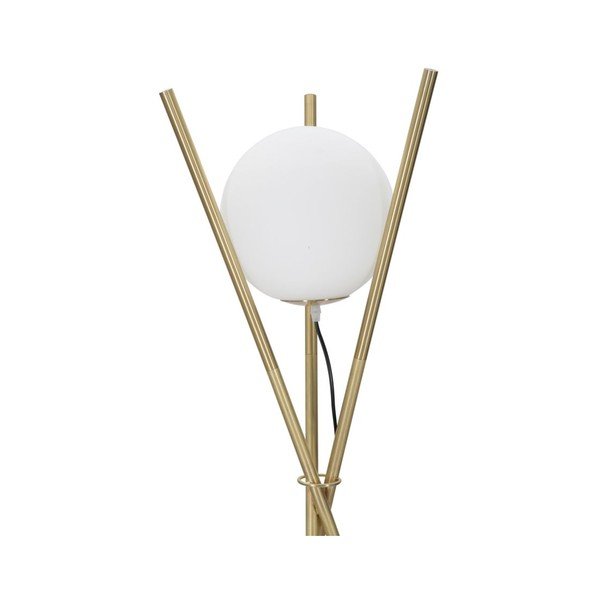 Lampa stojąca w biało-złotym kolorze ze szklanym kloszem (wysokość 155 cm) Glamy – Mauro Ferretti-image-1