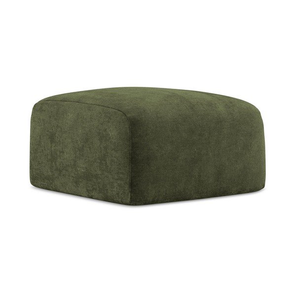 Zielony podnóżek z tkaniny szenilowej Leila – Makamii-image-3