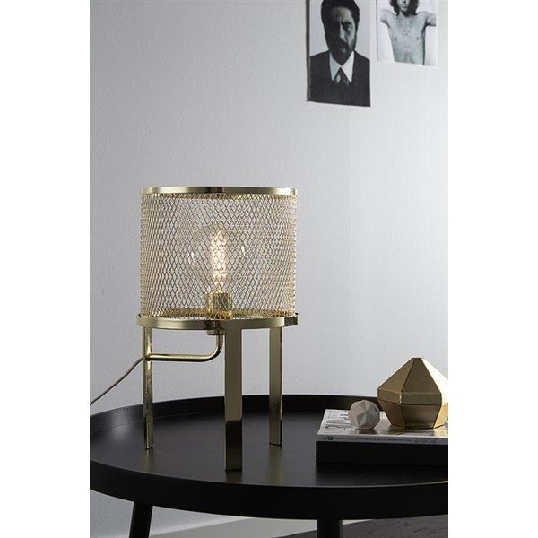 Złota lampa stołowa Markslöjd Grid-image-1