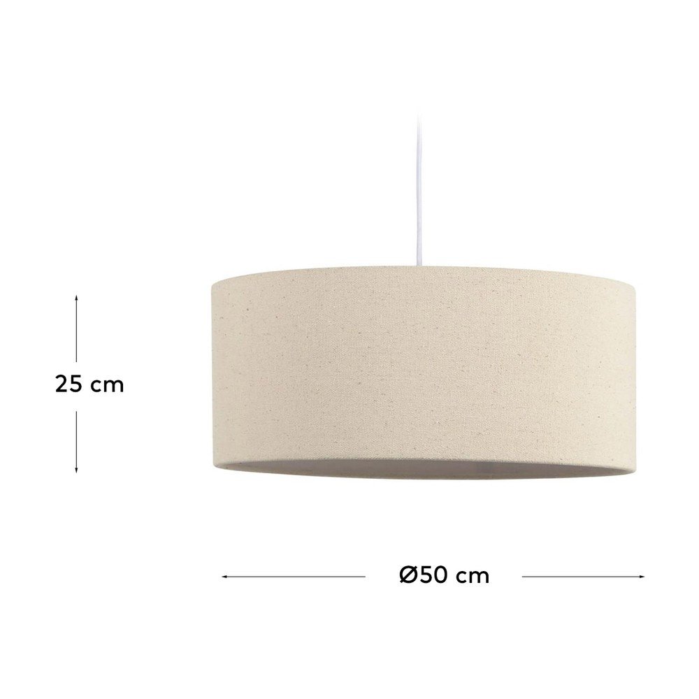 Kremowy abażur ø 50 cm Nazli – Kave Home (zdjęcie 5)