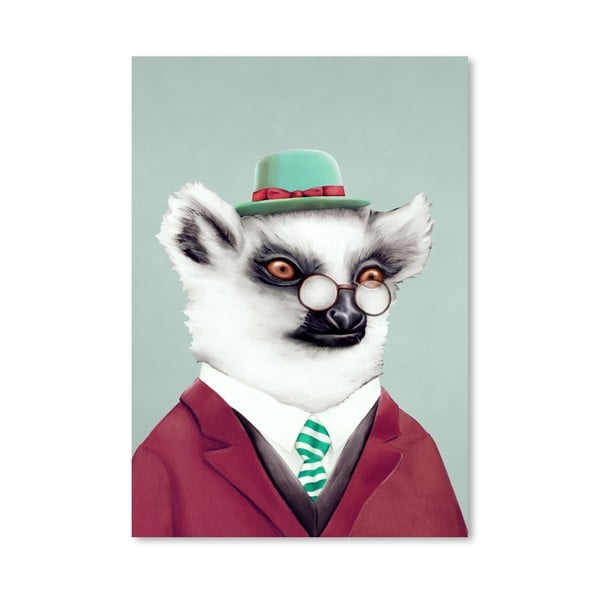 Plakat "Lemur", 30x42 cm