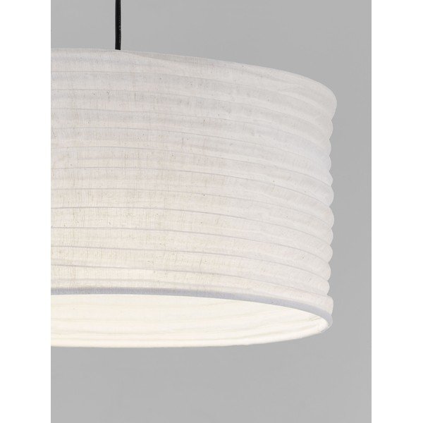 Biała lniana lampa wisząca ø 38 cm Linnet – Nova Luce-image-4