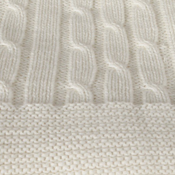 Biały bawełniany koc Homemania Decor Softy, 130x170 cm-image-1