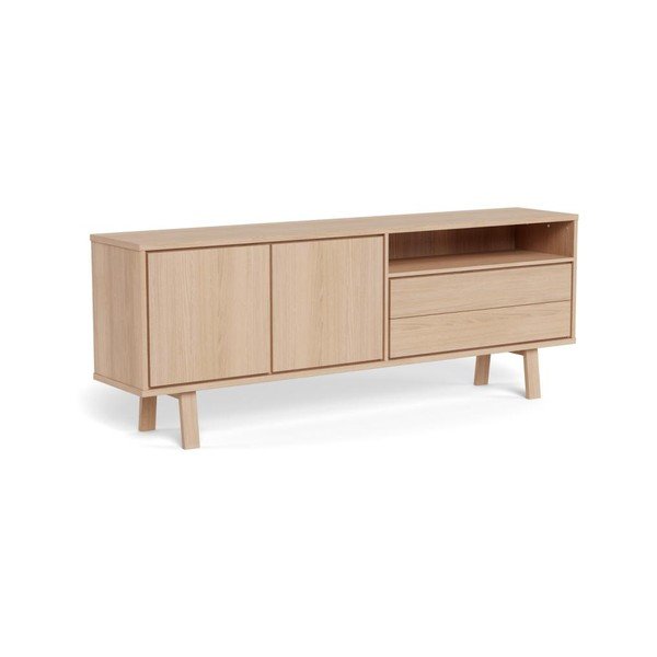 Fornirowana komoda w jasnym naturalnym kolorze 200x75x40 cm Lamberth – Actona