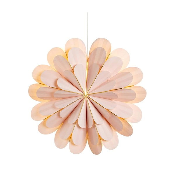 Różowa świąteczna wisząca dekoracja świetlna Marigold – Markslöjd