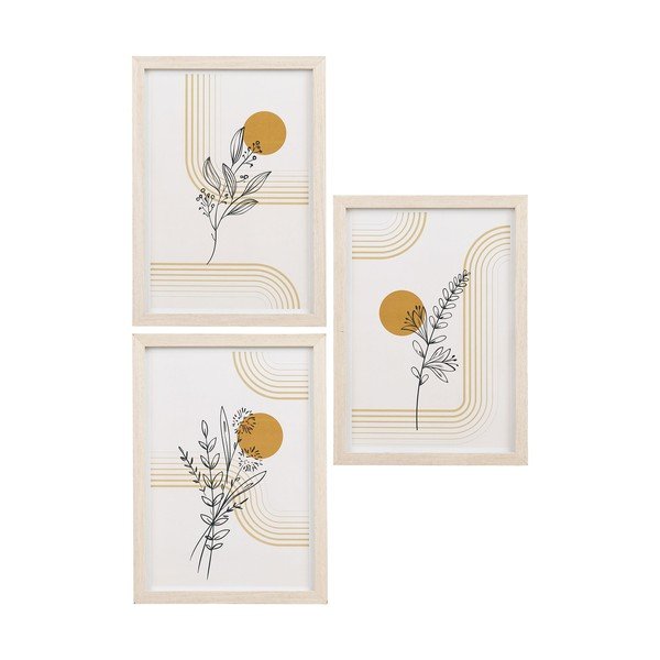 Ramki zestaw 3 szt. ścienne w jasnym naturalnym kolorze 21x30 cm Madison – House Nordic