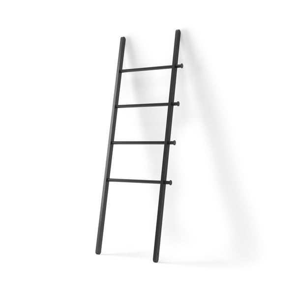 Czarna drabina dekoracyjna z drewna topolowego Leana – Umbra-image-3