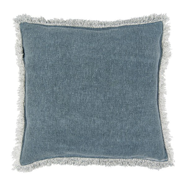 Niebieska poduszka aksamitna Clayre & Eef, 45x45 cm