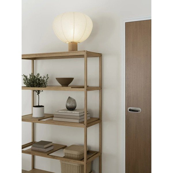 Biała/w naturalnym kolorze lampa stołowa z papierowym kloszem (wysokość 45 cm) Kami – Blomus-image-2