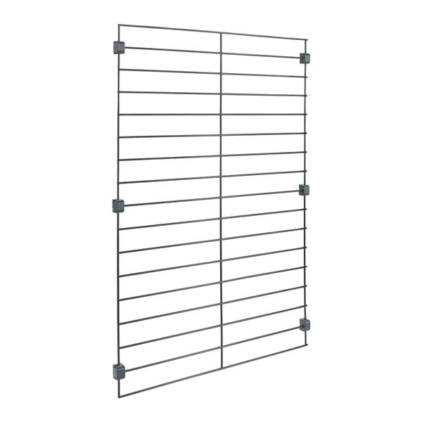 Czarna metalowa konsola do modułowego systemu półek Mural – Metaltex-image-2