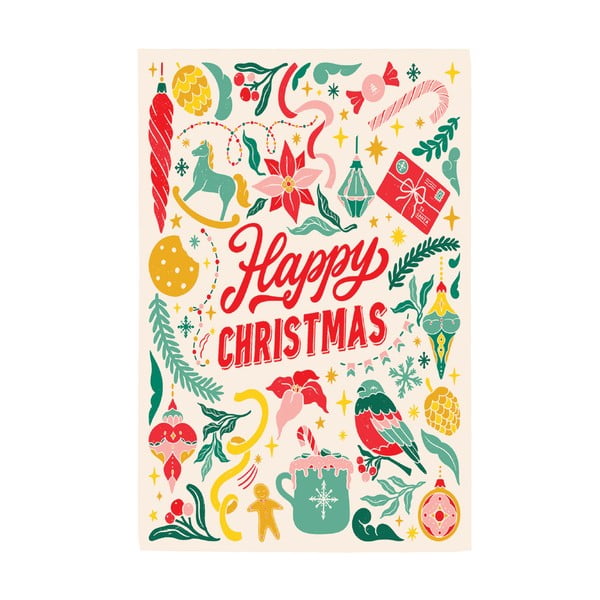 Ścierka bawełniana eleanor stuart Happy Christmas, 46x71 cm