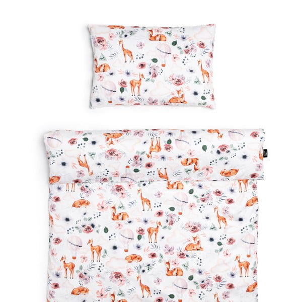 Dziecięca pościel bawełniana do łóżeczka 135x100 cm Nature – ESECO-image-1