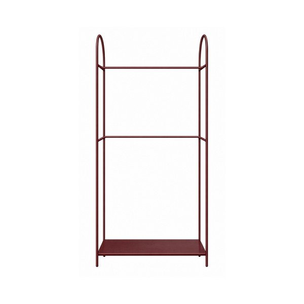 Bordowy metalowy stojak na ubrania 92x186x39 cm Arch – Mette Ditmer Denmark