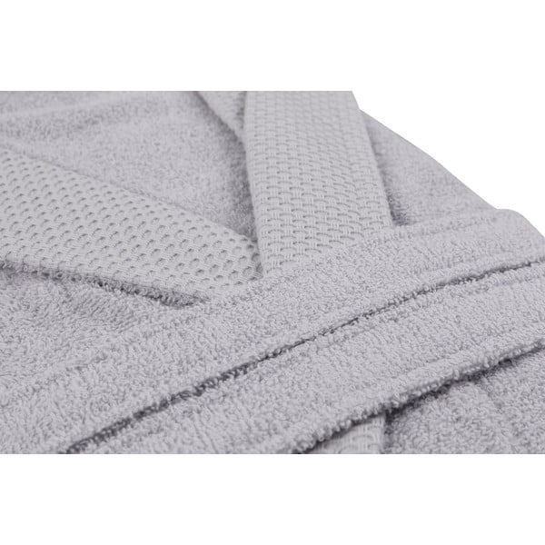 Szary bawełniany szlafrok w rozmiarze M Cappa – Foutastic-image-1