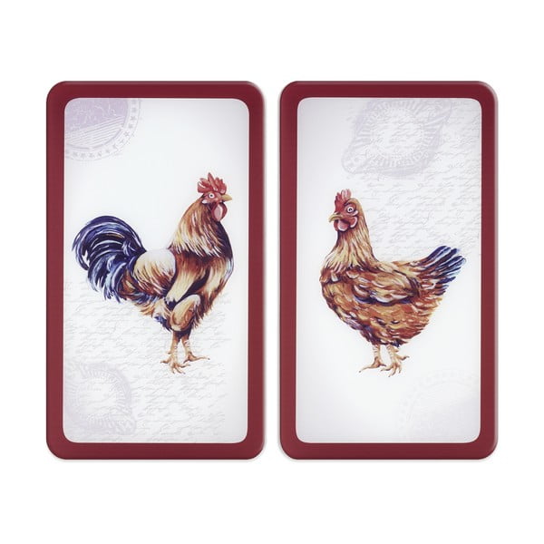 Płyty ochronne na kuchenkę ze szkła hartowanego zestaw 2 szt. 52x30 cm Farm – Wenko