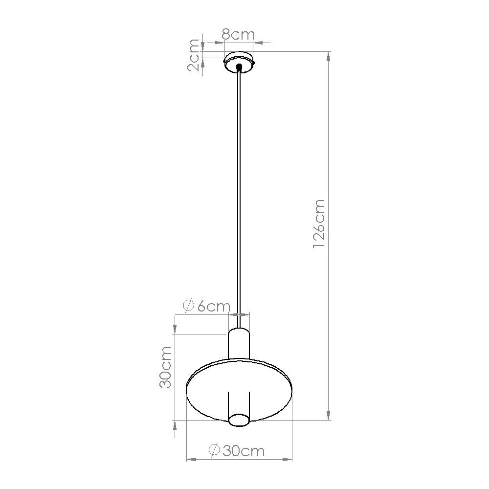 Żółta/beżowa metalowa lampa wisząca ø 30 cm Olisa – Sollux (zdjęcie 6)